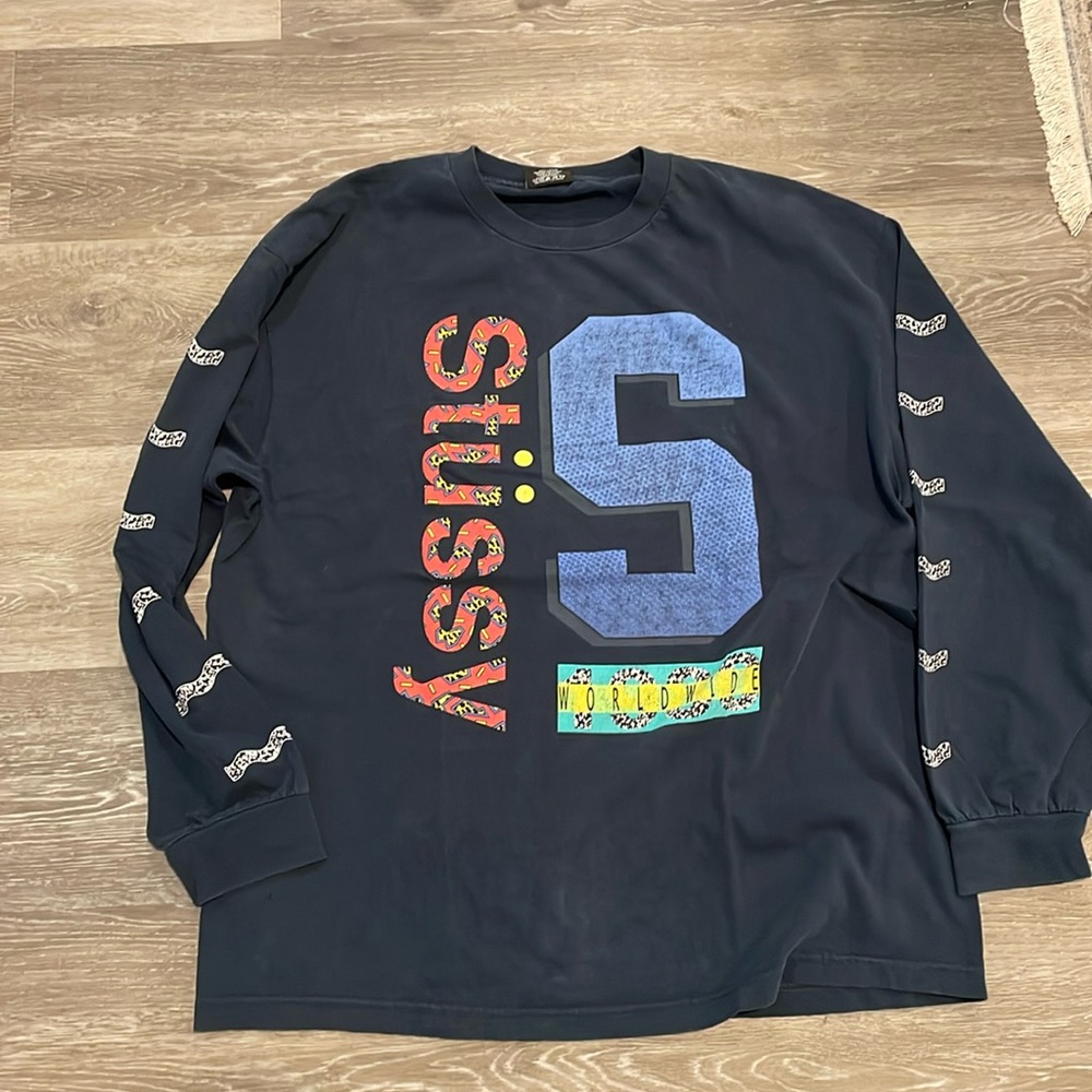 Stussy long sleeve worldwide tee